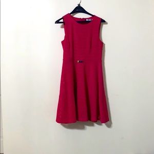 Deep pink dress!